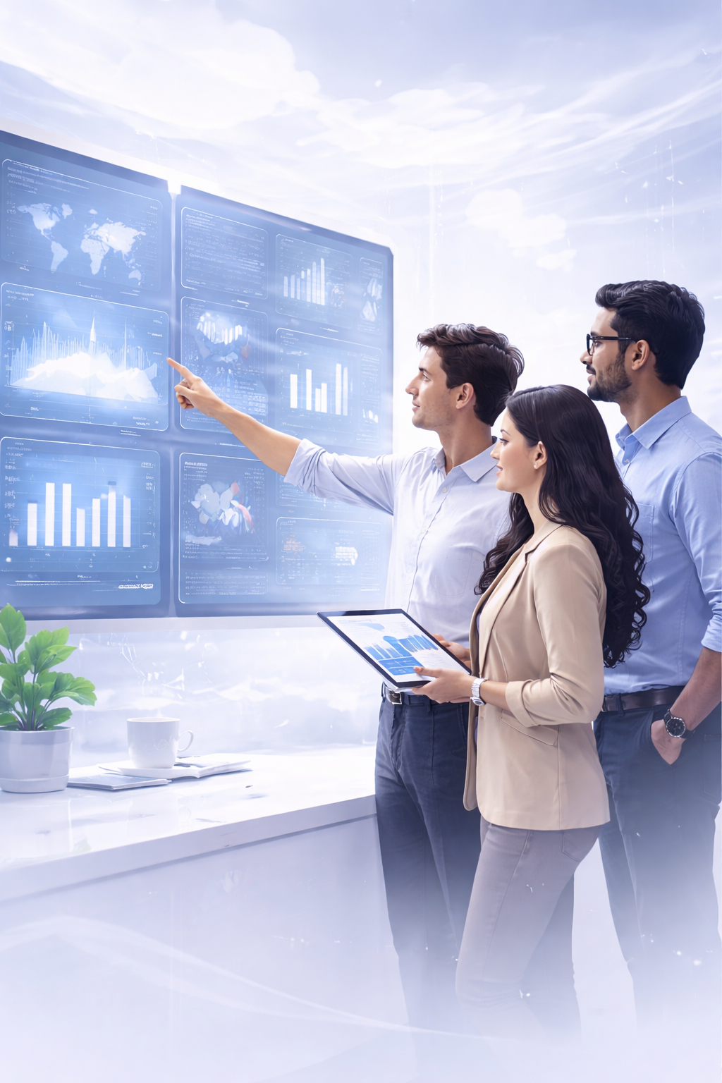 Digital transformation and cloud consulting illustration